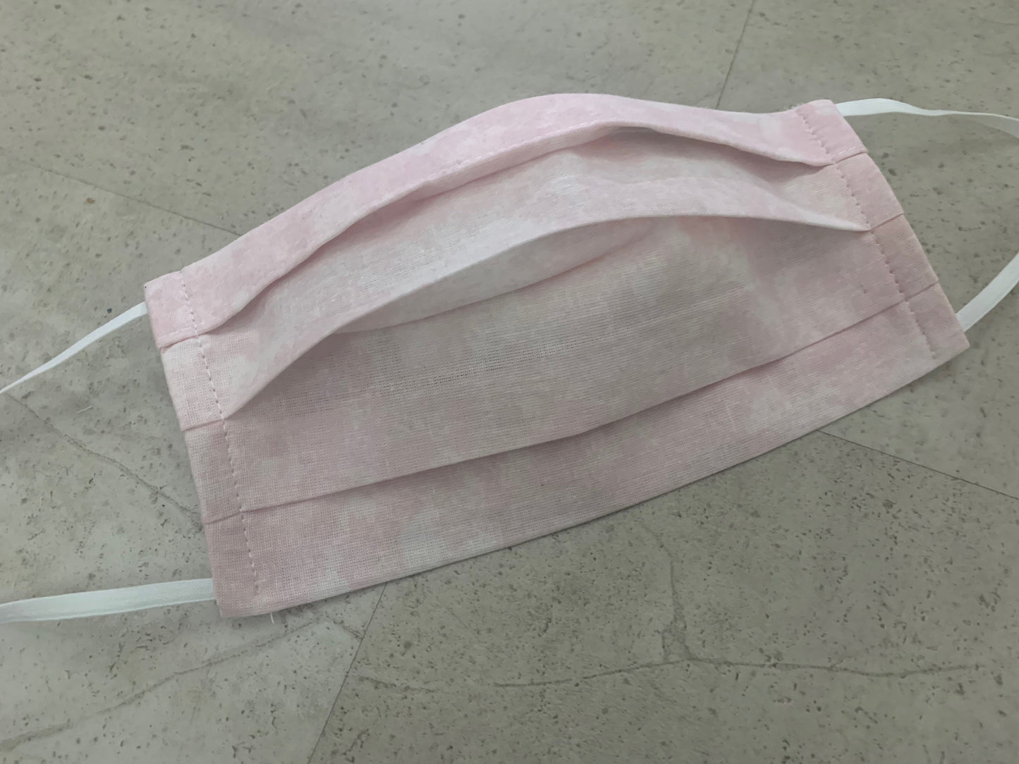 EINLAGIG MASKE DÜNN Maske Behelfsmaske Mundschutz Mundbedeckung Rosa Marmor