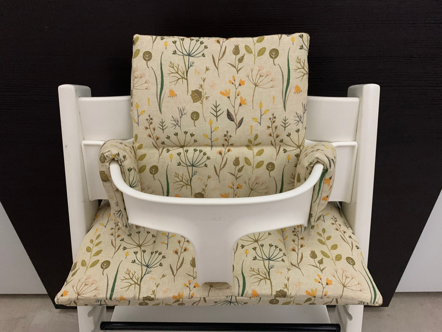 Tripp Trapp Sitzkissen Kissenset für Stokke Hochstuhl - Blumen Natur