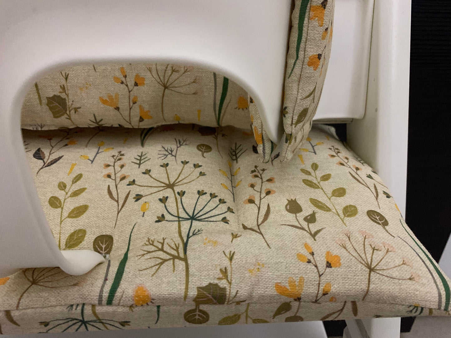 Tripp Trapp Sitzkissen Kissenset für Stokke Hochstuhl - Blumen Natur