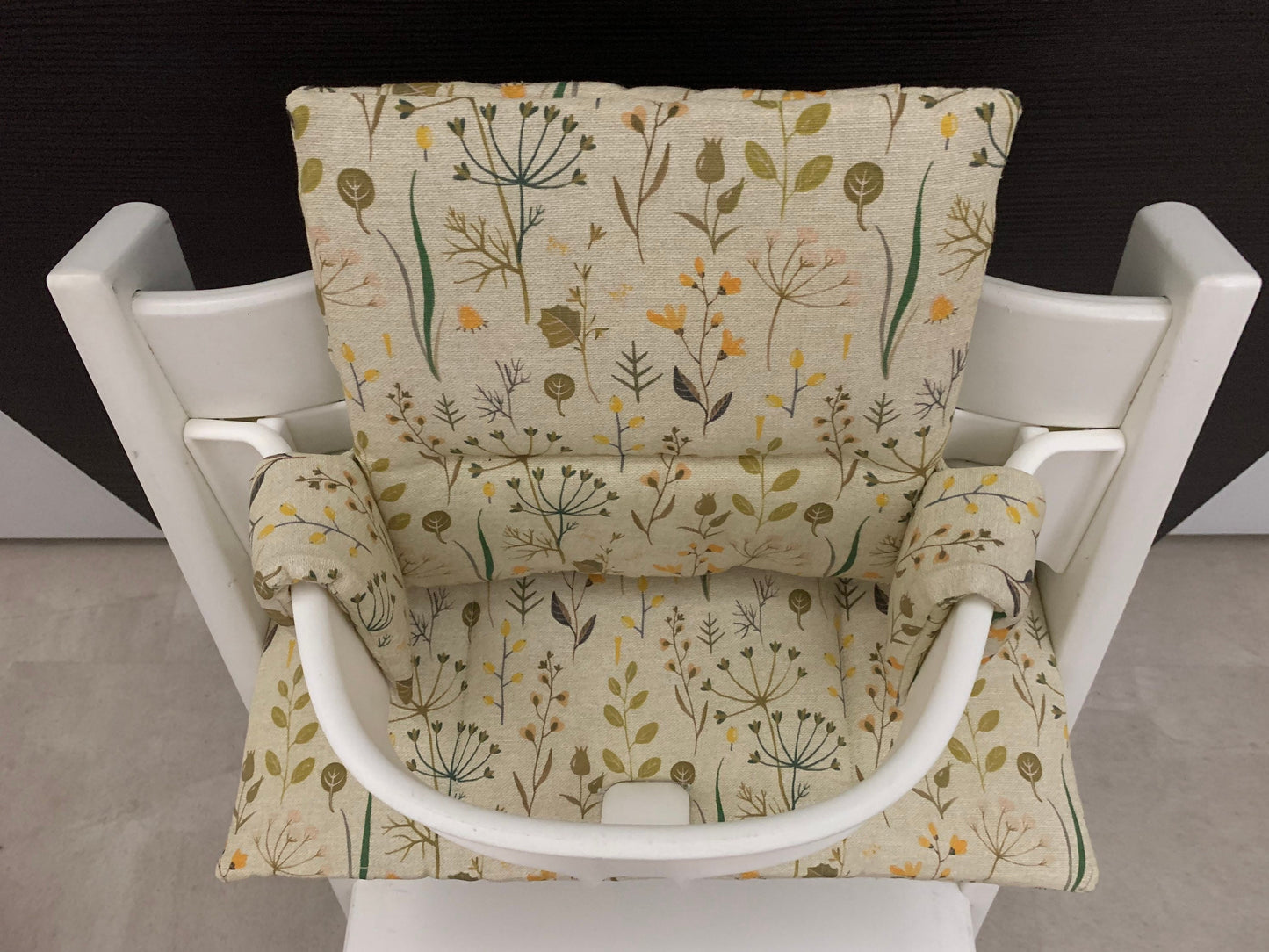 Tripp Trapp Sitzkissen Kissenset für Stokke Hochstuhl - Blumen Natur