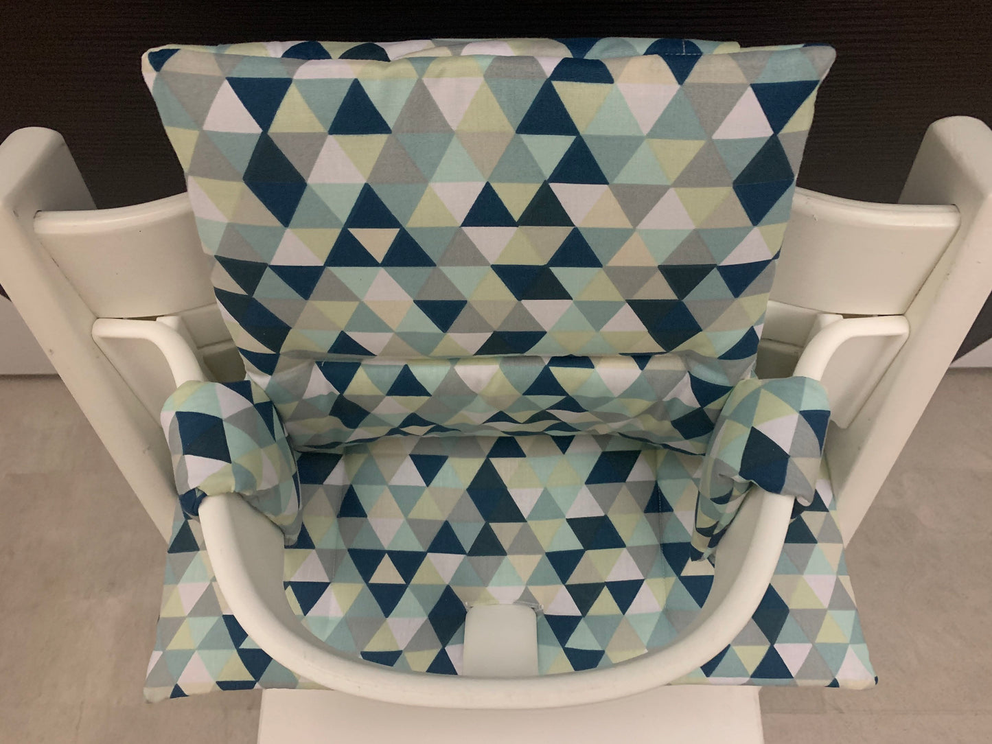 Tripp Trapp Sitzkissen Kissenset für Stokke Hochstuhl - Dreiecke Menthol