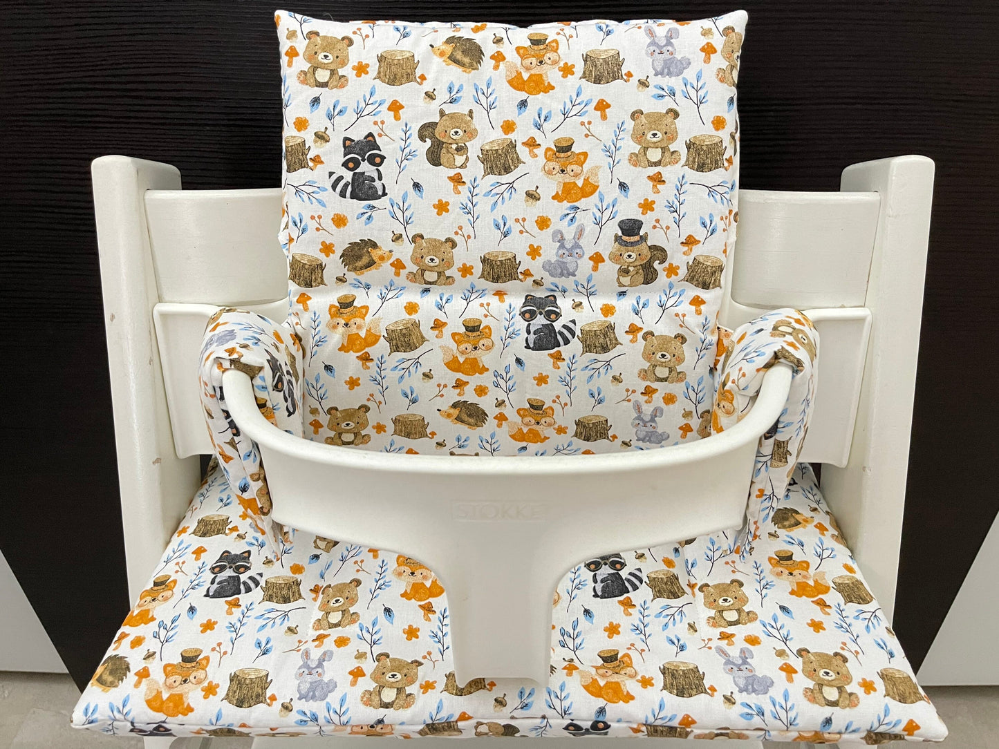 Tripp Trapp Sitzkissen Kissenset für Stokke Hochstuhl - Waldtiere Herbstlich