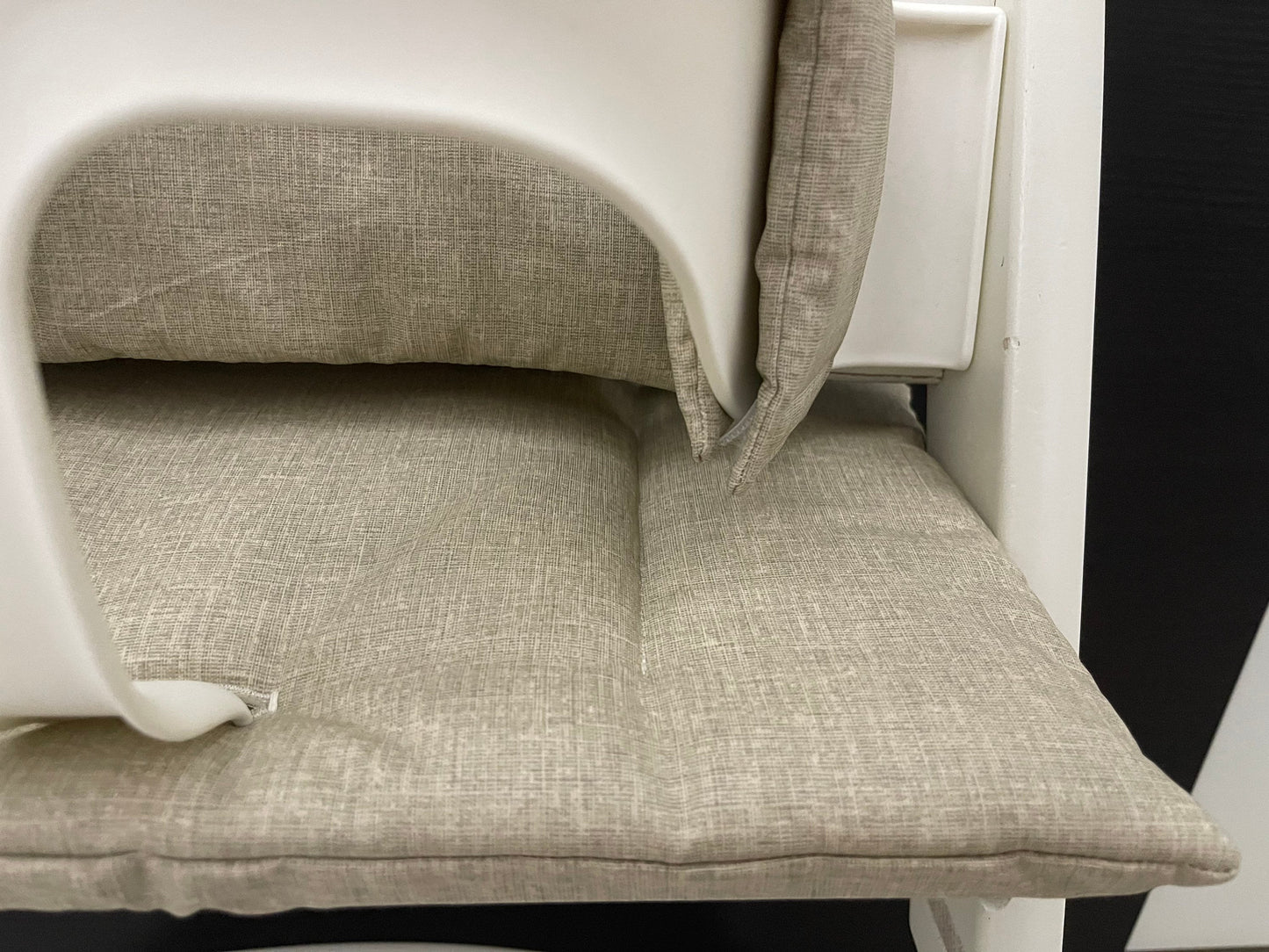 Abwaschbares Tripp Trapp Kissenset für Stokke Hochstuhl - meliert beige