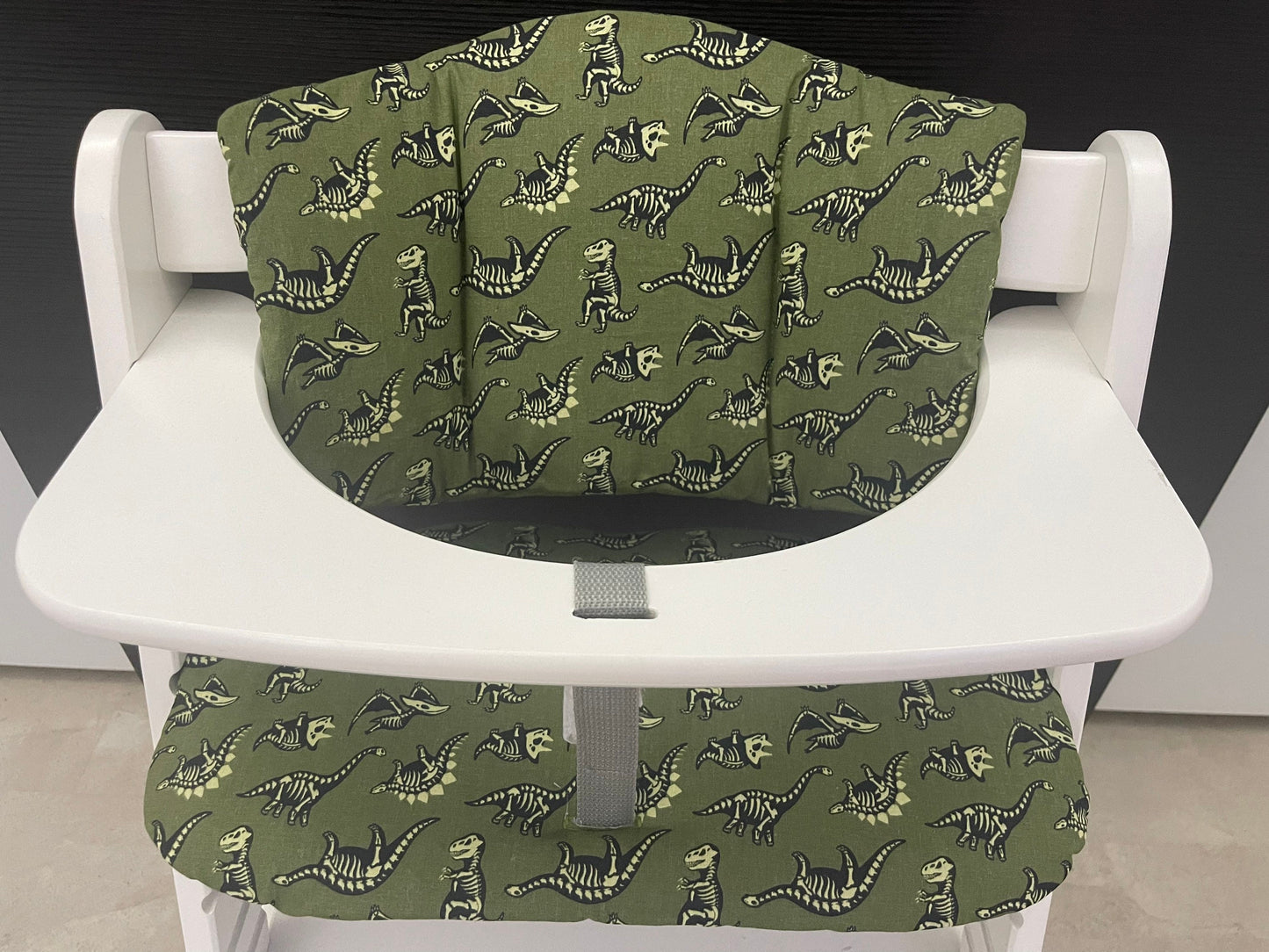 Sitzkissen Kissenset für Hauck Alpha, Tray, Beta Hochstuhl - Dinosaurier