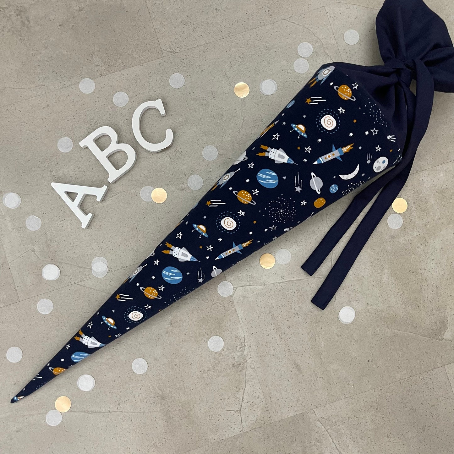Schultüte Zuckertüte Einschulung Groß 70cm Handmade / Weltraum