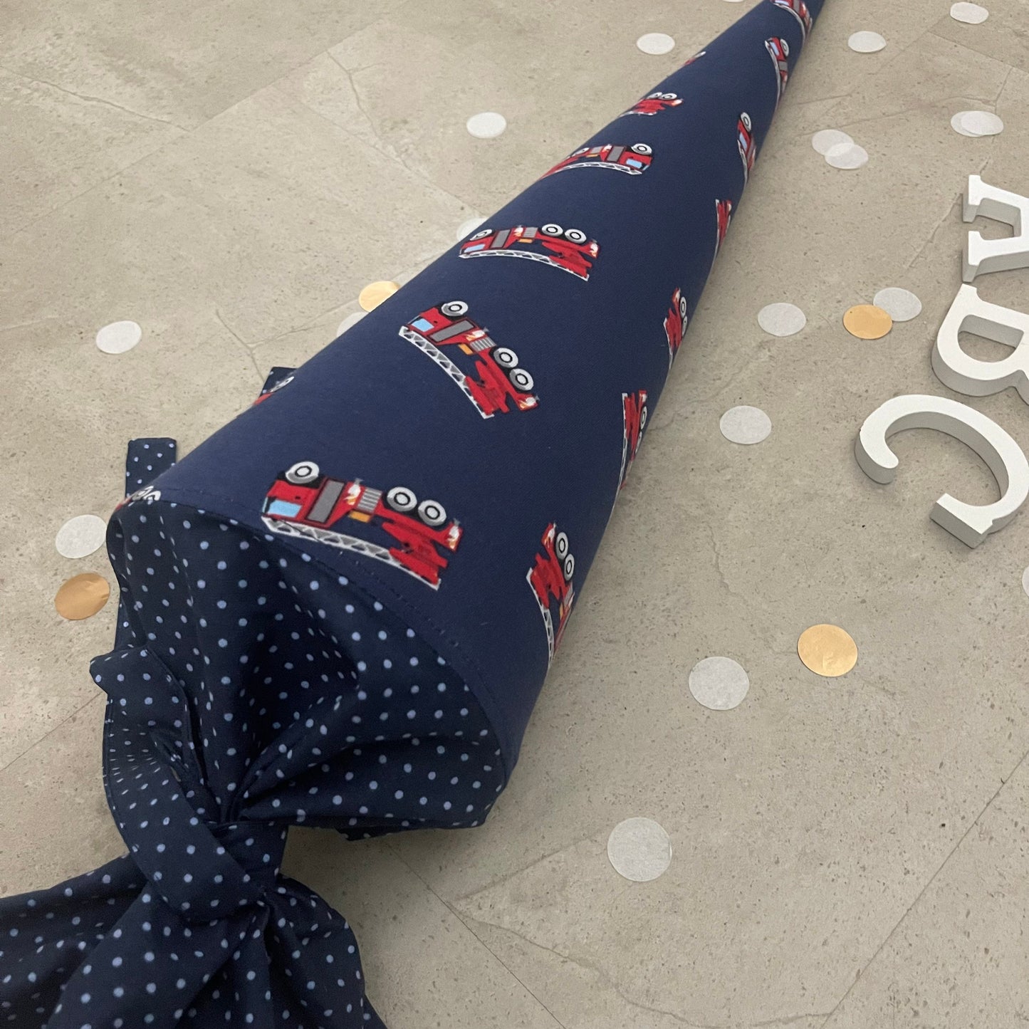 Schultüte Zuckertüte Einschulung Groß 70cm Handmade / Feuerwehr