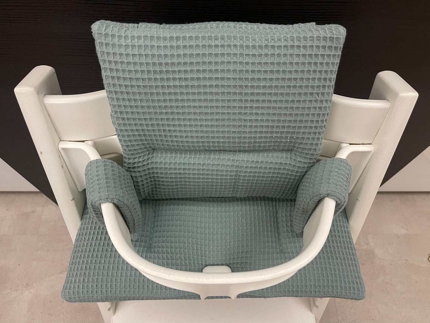 Tripp Trapp Sitzkissen Kissenset für Stokke Hochstuhl - Waffelpiqué Salbei