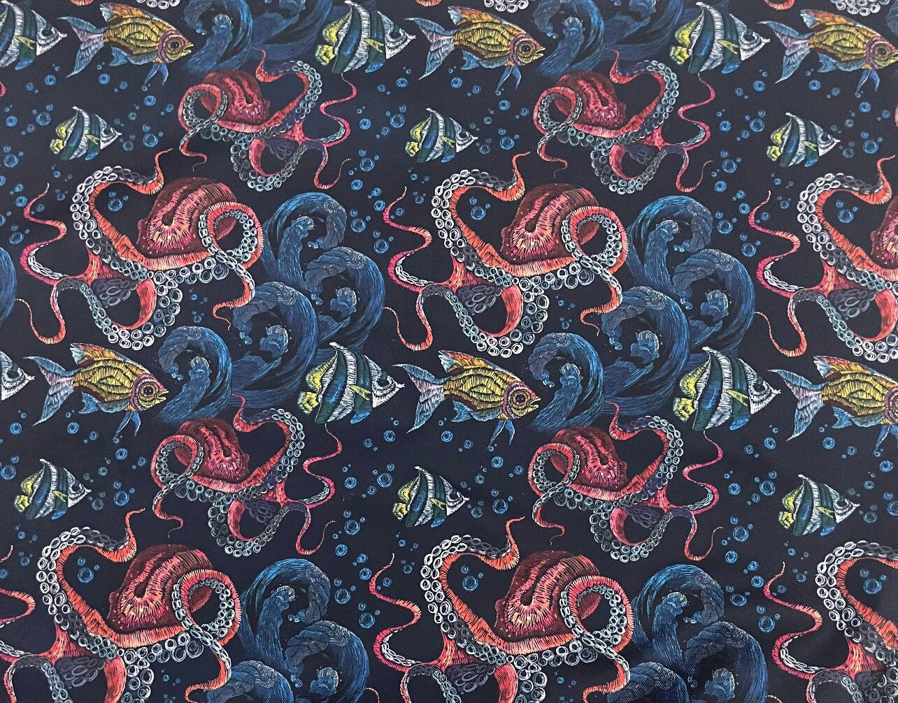 Abwaschbares Utensilo für Tripp Trapp oder Hauck Alpha Hochstuhl, Hochstuhltasche - Kraken
