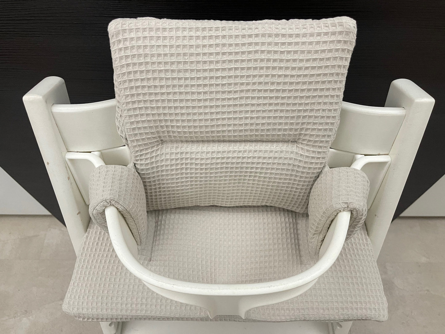 Tripp Trapp Sitzkissen Kissenset für Stokke Hochstuhl - Waffelpiqué Creme