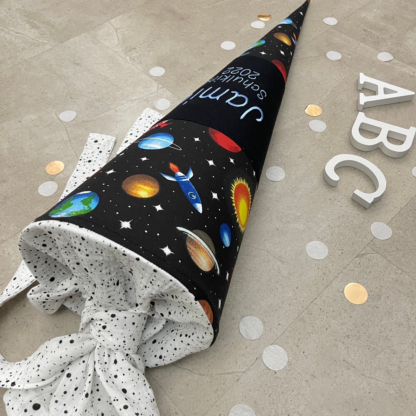 Schultüte Zuckertüte Einschulung Groß 70cm Handmade / Weltraum