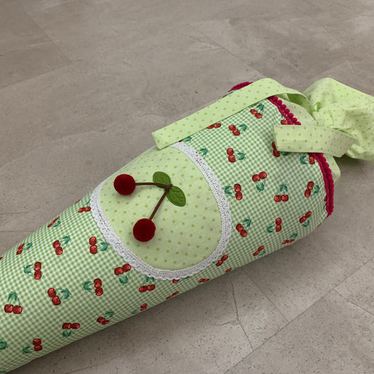 Schultüte, Zuckertüte Einschulung 70cm Handmade - Kirschen