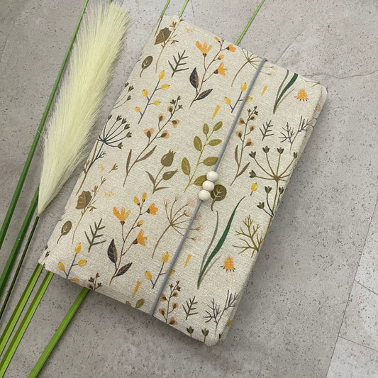 Wickeltasche Windeltasche Baby - Loneta Natur Blumen