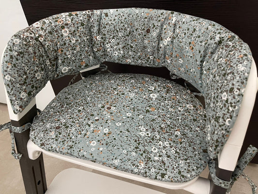 Sitzkissen Kissenset für Stokke Steps Hochstuhl - Blumenrausch