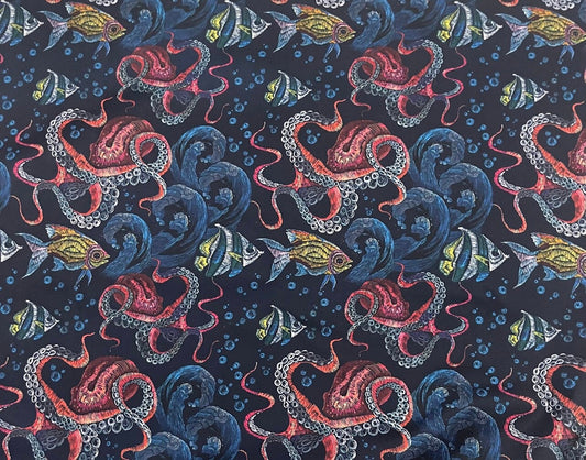 Abwaschbares Utensilo für Tripp Trapp oder Hauck Alpha Hochstuhl, Hochstuhltasche - Kraken