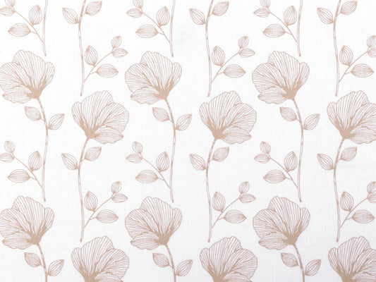 Sitzkissen Kissenset für Stokke Steps Hochstuhl - Blumen Hellbeige