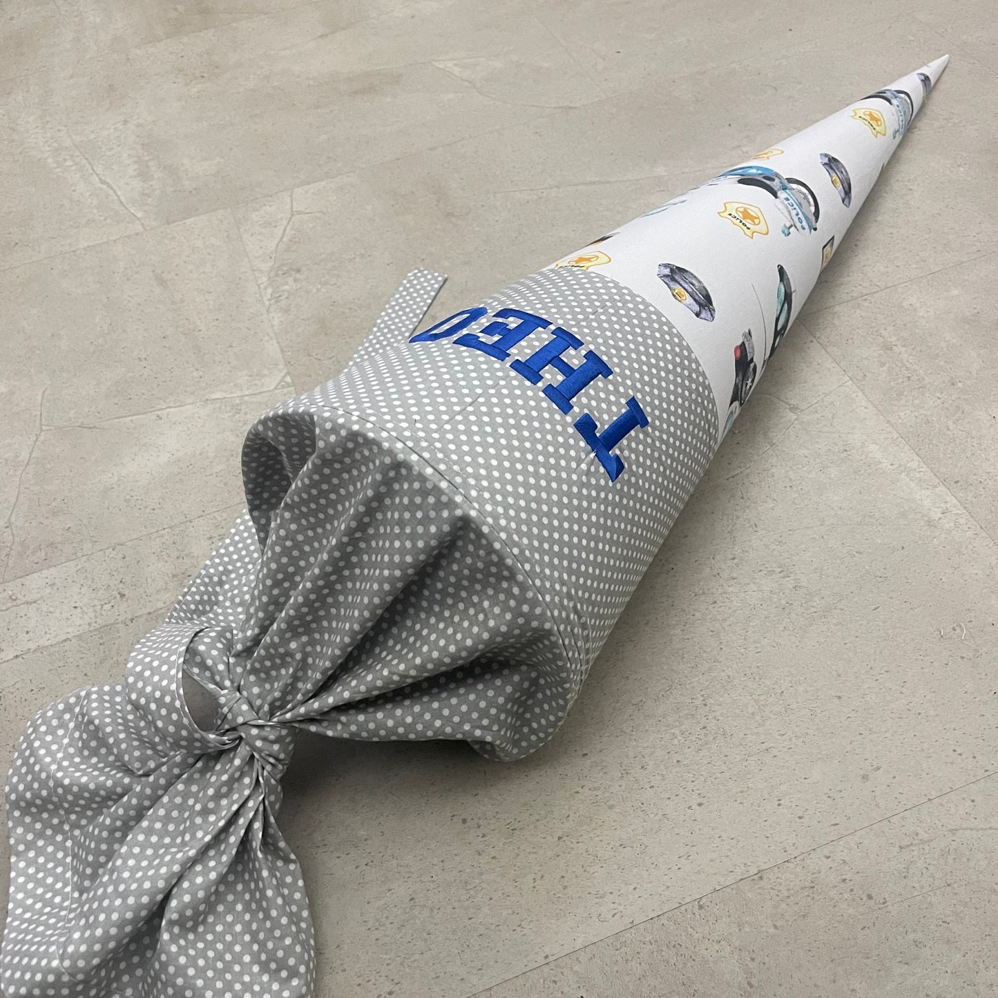 Schultüte Zuckertüte Einschulung Groß 70cm Handmade / Polizei